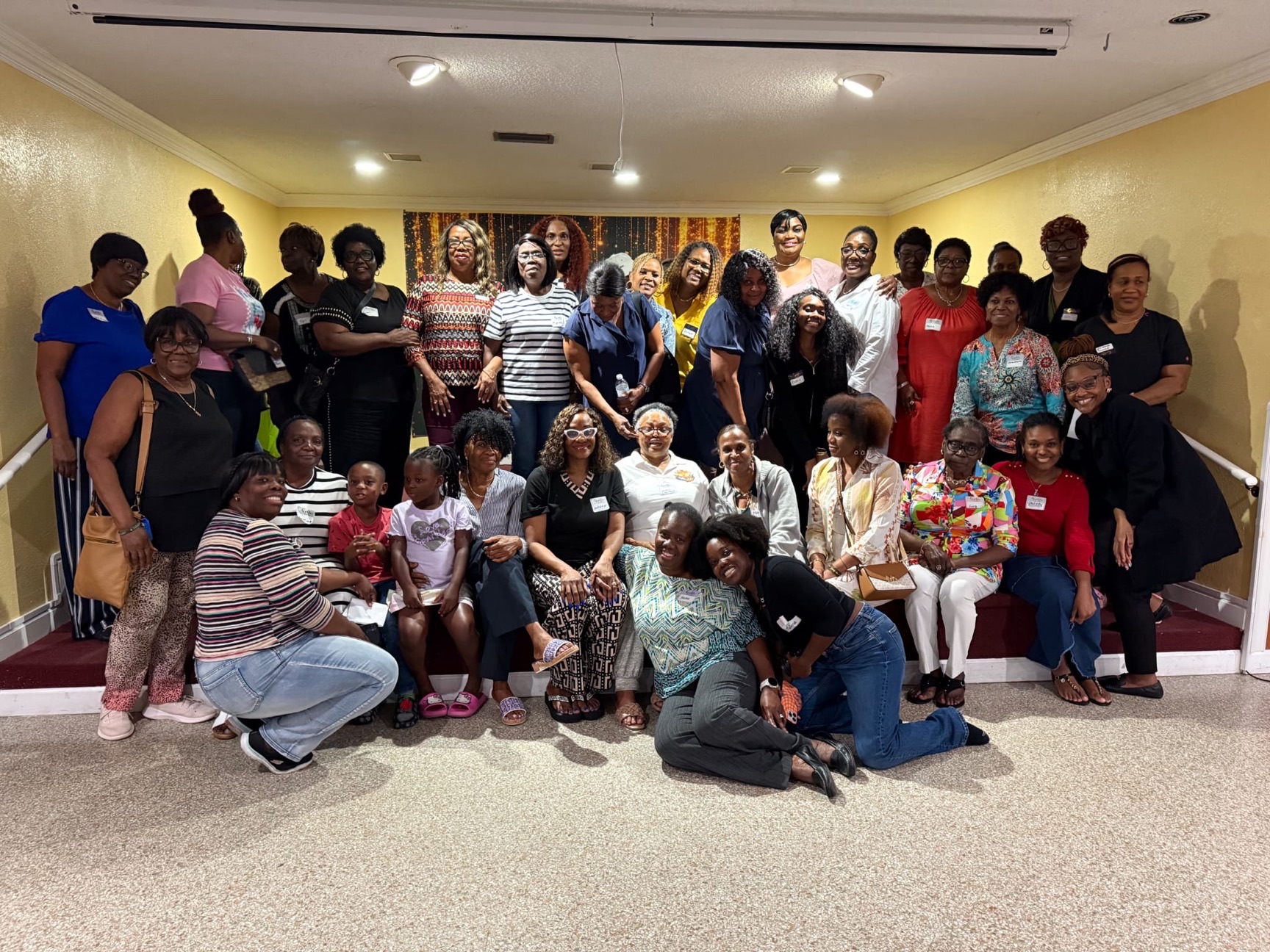 Ladies Ministry members gathered for fellowship at New Life Worship Center.
